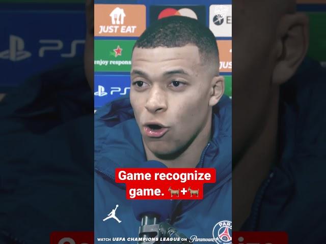 Kylian Mbappe Calls Lionel Messi The Best Player In The World #shorts #football #soccer #psg