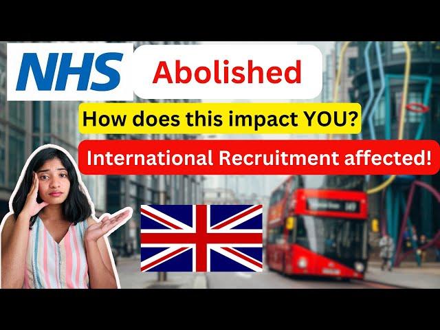 NHS ABOLISHED - Latest Update | NHS Recruitment Update -NHS JOBS IN UK STOPPED NOW #nhsrecruitment