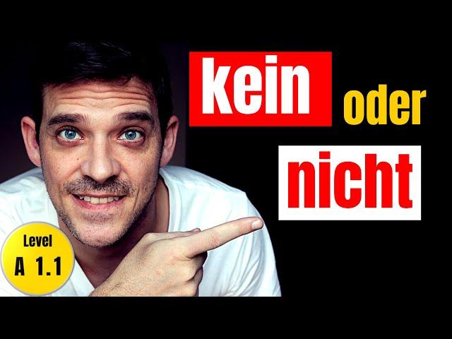 Kein vs Nicht | The difference and rules explained! | YourGermanTeacher