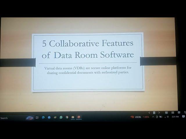 5 Collaborative Features of Data Room Software