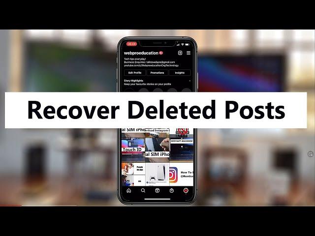 How To Recover / Restore Deleted Instagram Posts and Stories