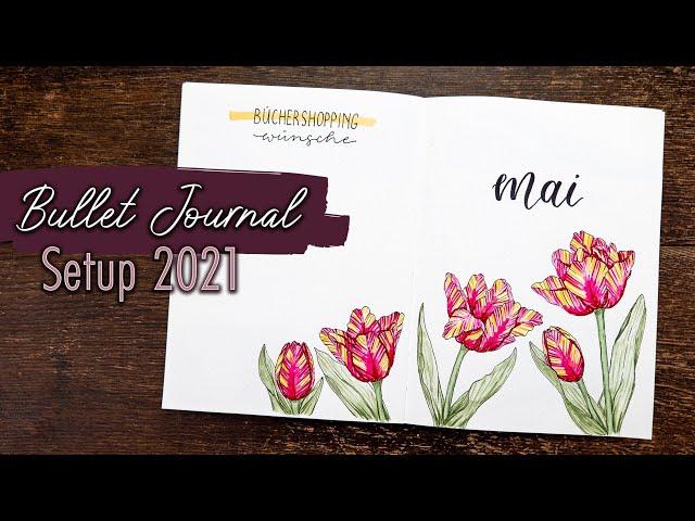 Mai  BULLET JOURNAL Setup 2021 | Plan with me deutsch