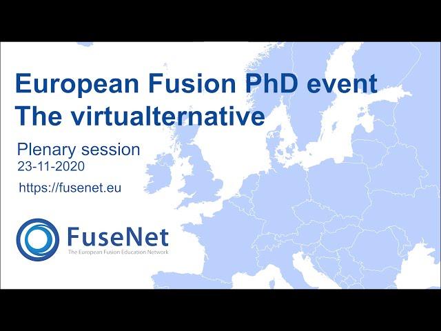European Fusion PhD Event - The Virtualternative Introductory Talks
