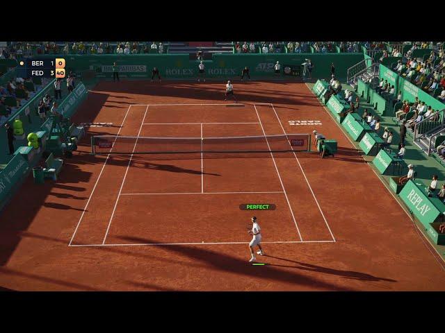 Fed vs Berrettini Legend AI TOP SPIN 2K25 - vs AI - #topspin2k25