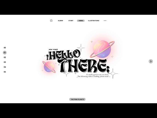 cute aesthetic Intro & Outro templates (with pink planets) | FREE FOR USE