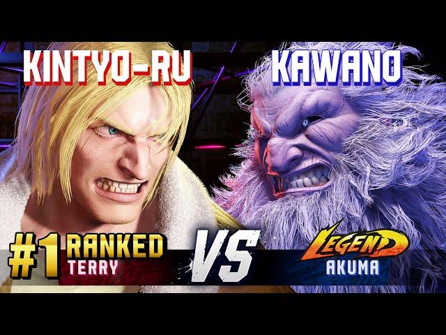 SF6 ▰ KINTYO-RU (#1 Ranked Terry) vs KAWANO (Akuma) ▰ High Level Gameplay