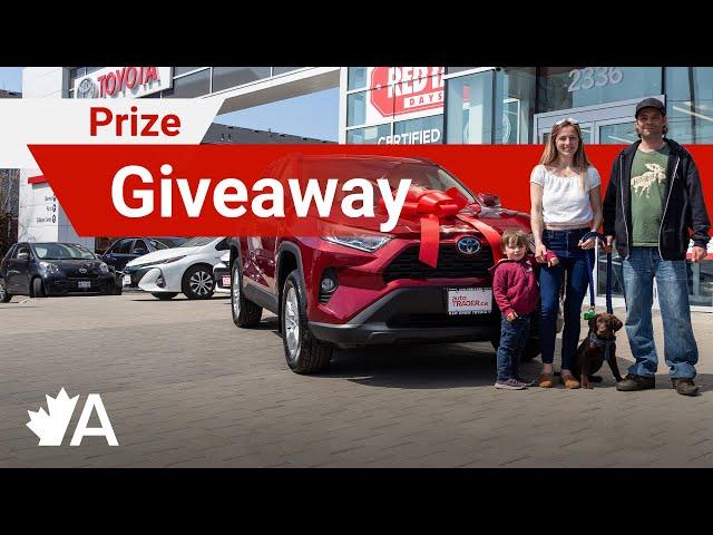 AutoTrader.ca Hands Over the Keys to the Lucky Winners of Our 2021 Toyota RAV4 Hybrid Giveaway