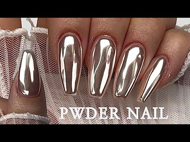 Sub Eng • Mermaid Powder ️How to Apply Pretty | Self-Nail | Self-Extension | Gel Nail | Nail ASMR