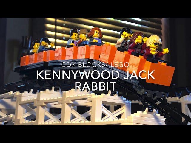 Kennywood Jack Rabbit, 100 Year Anniversary Model - A CDX Blocks/ LEGO Recreation