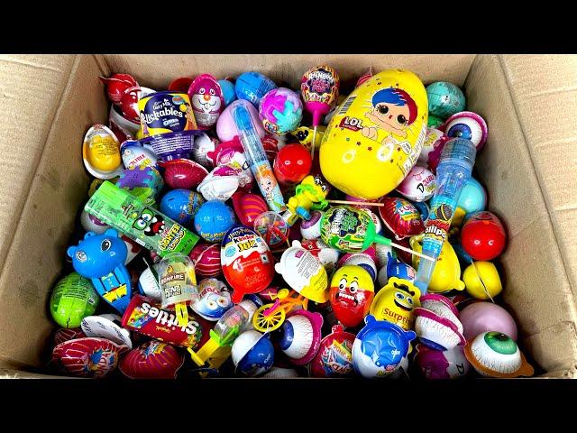 Lot’s Of Surprise Eggs and Candies Unboxing Fun Video || Kinder Joy and Lickables || ASMR