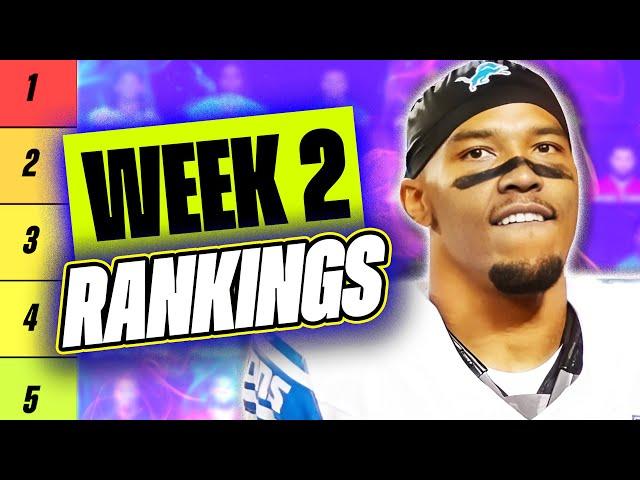 UPDATED RANKINGS for Week 2 Fantasy Football - Fantasy Football Rankings