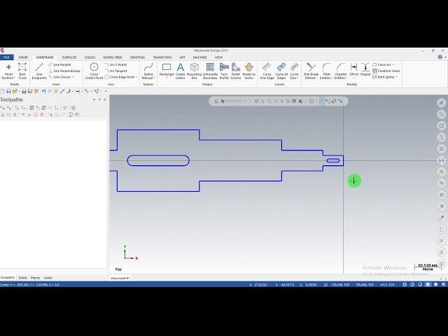 How to make a shaft drawing in mastercam