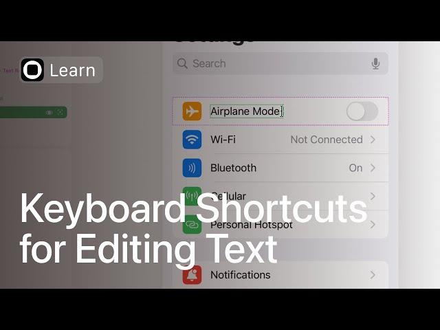 Two Keyboard Shortcuts for Editing Text in Play