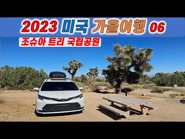 2023미국가을여행06/조슈아트리 국립공원(Joshua Tree National Park)/블랙 록 캐년 캠프그라운드(Black Rock Canyon Campground)