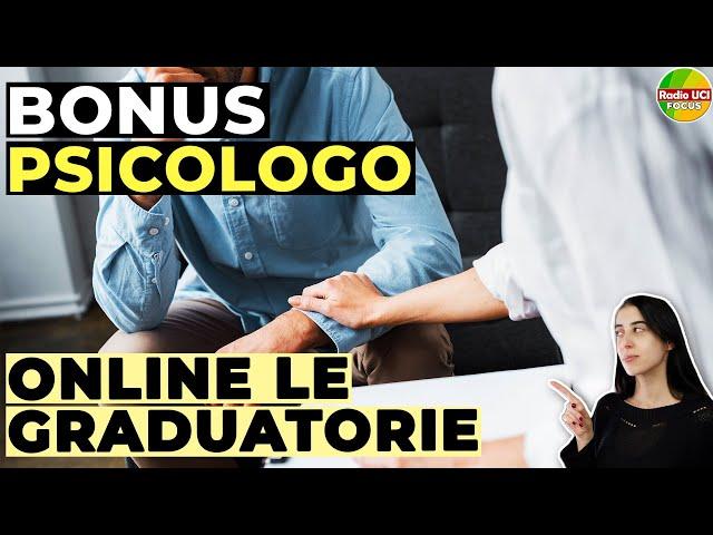 BONUS PSICOLOGO 2024: Online le GRADUATORIE