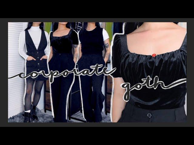 CORPORATE GOTH outfit ideas