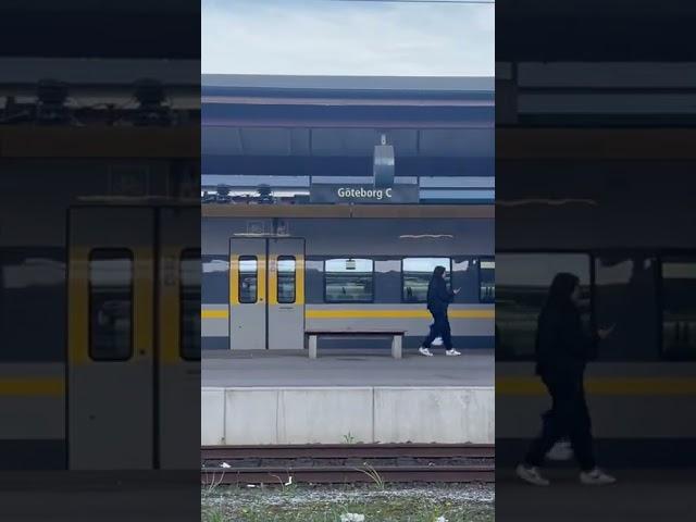 Train in Goteborg Sweden #centralstation #gothenburg #göteborg #publictransport #shorts #train