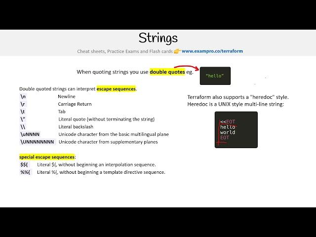 Using Strings and String Templates Follow Along - HashiCorp Terraform Associate (003)