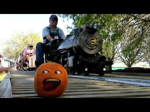 The Stupid Orange In Riding And Watching Miniature Trains