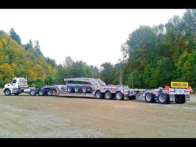 Cozad Lowboy Trailer - Custom 8-axle with power tower