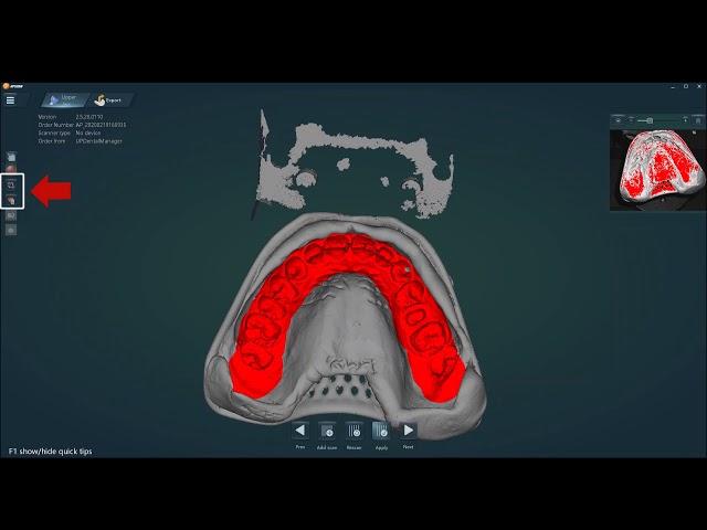 how to scan single side impression with UP360