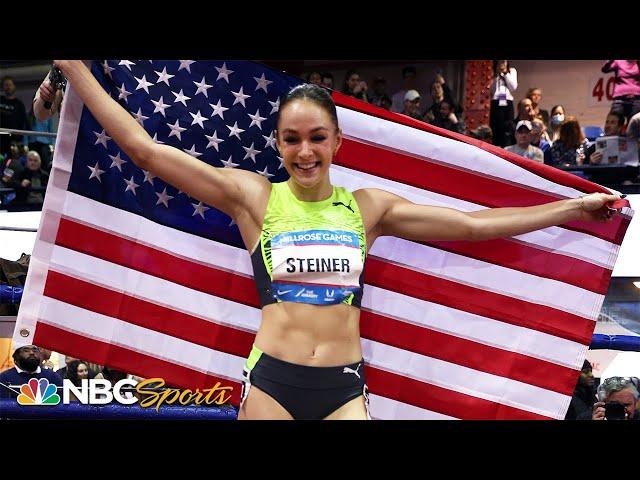 Abby Steiner explodes in final stretch, sets AMERICAN RECORD in Millrose Games 300m | NBC Sports