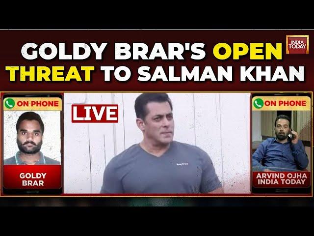 LIVE: Gangster Goldy Brar Exclusive Interview | Goldy Brar's Open Threat To Salman Khan | LIVE News