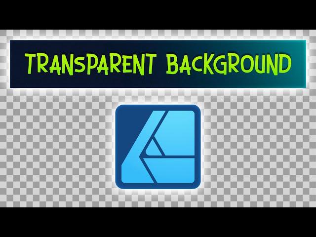 How to Make Transparent Background in Affinity Designer 2