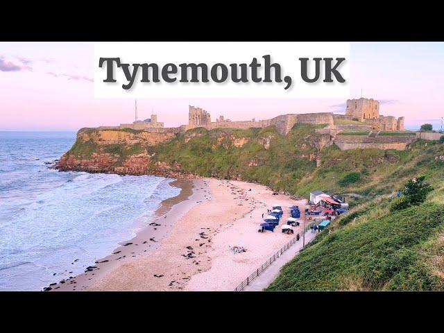 Tynemouth Town and Beach, UK | 4K Walking Tour