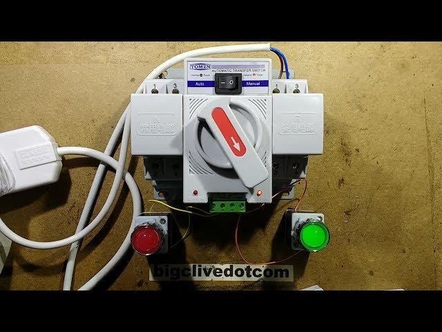 Automatic generator changeover switch (with schematic).