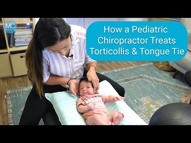 Baby Gets Neck Adjustment for Torticollis and Help For Tongue Tie (How to do the GUPPY HOLD!)