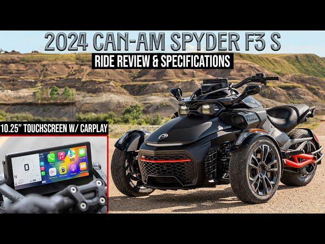 2024 Can-Am Spyder F3 S with All New Touchscreen Display!