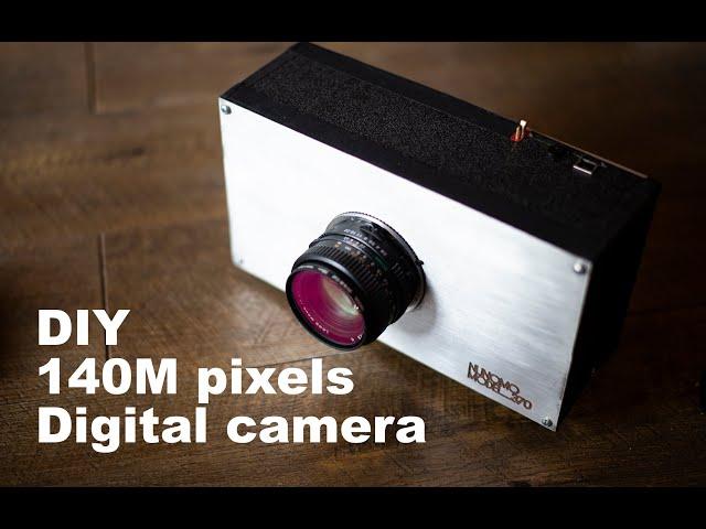 Handmade medium format 140M pixel digital camera