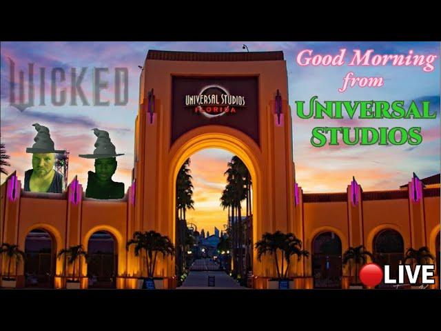 LIVE: UNIVERSAL STUDIOS Orlando Florida | WICKED Store Opens | First People In The Park! #universal