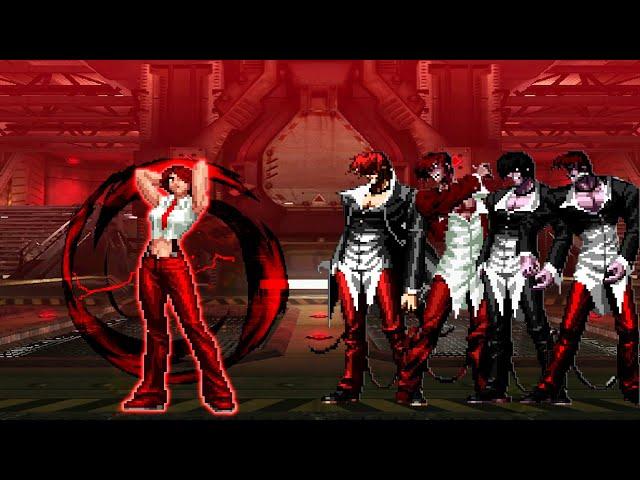 [KOF Mugen] Vanessa B. vs Orochi Iori Team