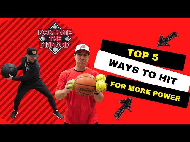Top 5 ways to Hit For More POWER in Baseball