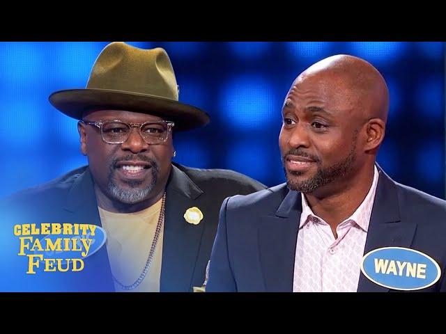 Cedric the Entertainer and Wayne Brady bring the funny! | Celebrity Family Feud