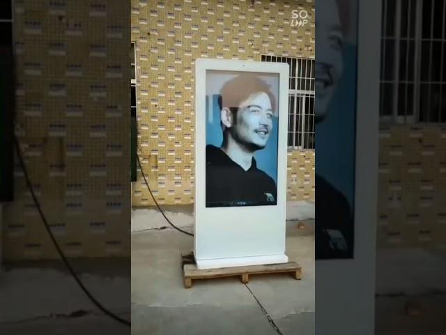 lcdhome outdoor digital signage sunlight readable test alice +86 13113688179
