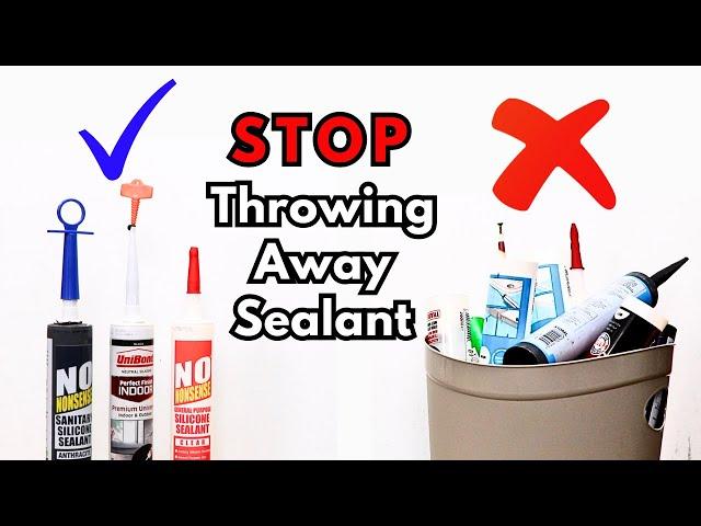 Say Goodbye To Wasted Sealant And Adhesive Tubes – Use Every Last Drop!