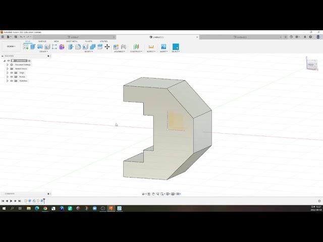 3D프린터운용기능사 실기 강의 - 예상 문제 12번 모델링하기