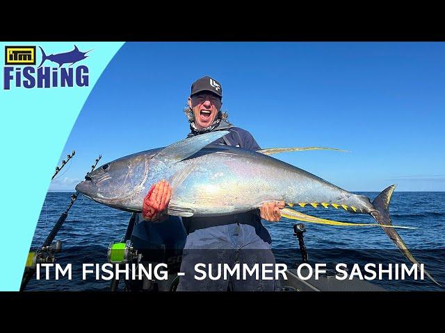 Big Yellowfin Tuna on Small Boat