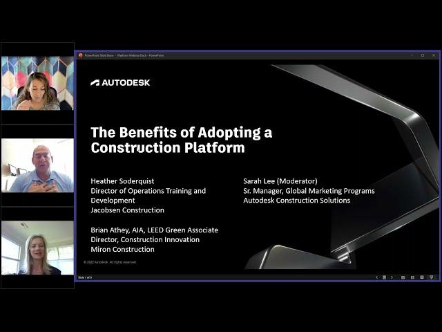 The Benefits of Adopting a Construction Platform