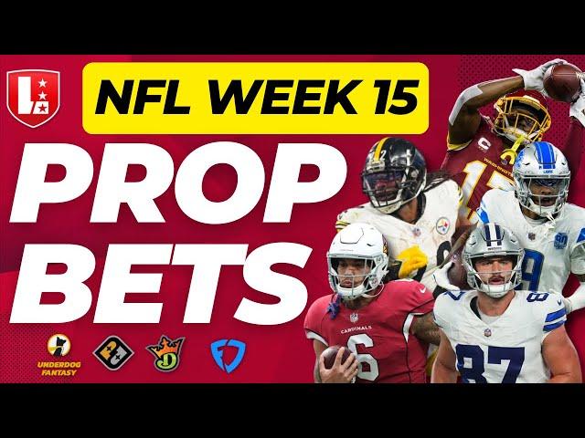 WEEK 15 NFL PLAYER PROPS | Top 5 NFL Player Prop Bets for Week 15