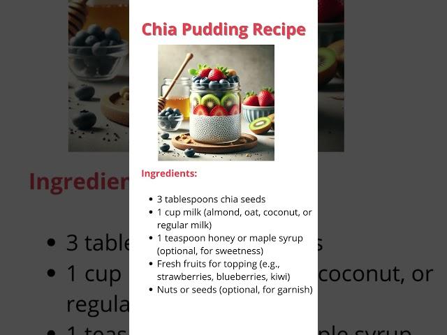 Easy & Healthy Chia Pudding Recipe | Perfect Breakfast or Snack!