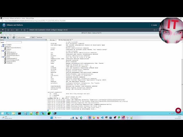 Vmware Aria Automation   Install, Config, Manage LAB   Task36  gernerate log bundle and kubectl to i