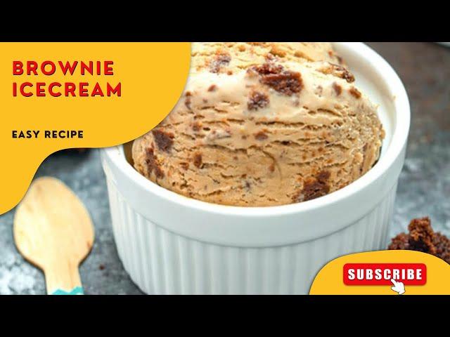 Homemade Creamy Brownie IceCream | My Kitchen Vlog