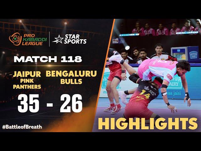 #JaipurPinkPanthers win by 9 points against #BengaluruBulls! | #ProKabaddiOnStar HIGHLIGHTS