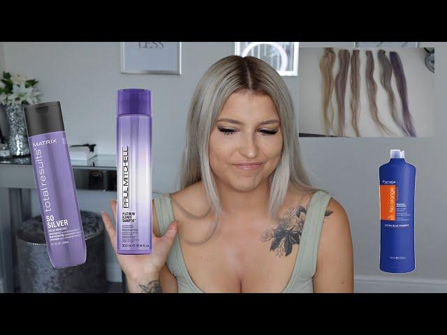 TESTING TOP 5 PURPLE BLONDE TONING SHAMPOOS | WHICH ONE IS BEST?