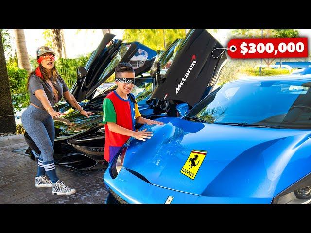 BUYING Any CAR We Want But BLINDFOLDED! (Big Surprise) | The Royalty Family