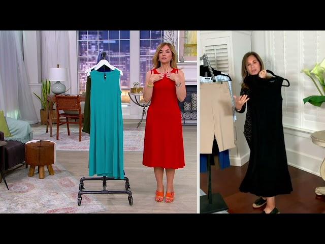 Susan Graver Every Day Liquid Knit Midi Dress on QVC